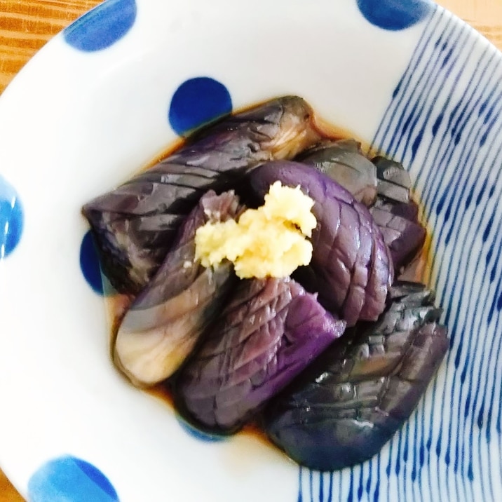 色をきれいに!なすのレンジ揚げ浸し風